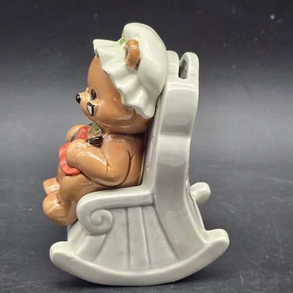 Norcrest Retirement Fund Bear Piggy Bank Vintage Ceramic Female Grandmother - Picture 2 of 8